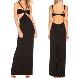 Revolve H:ours Cleo Maxi Dress Black Cut Out Medium